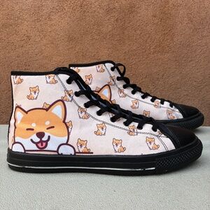 CustomKiks Shiba Inu Doodle High Top Sneakers